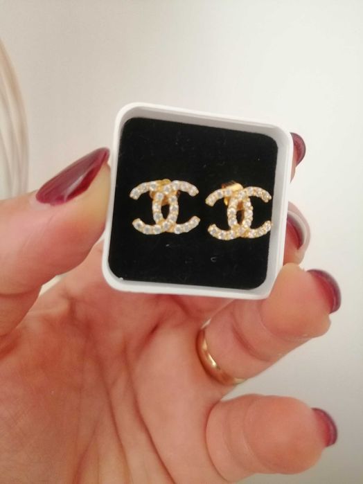 Brincos prata dourada