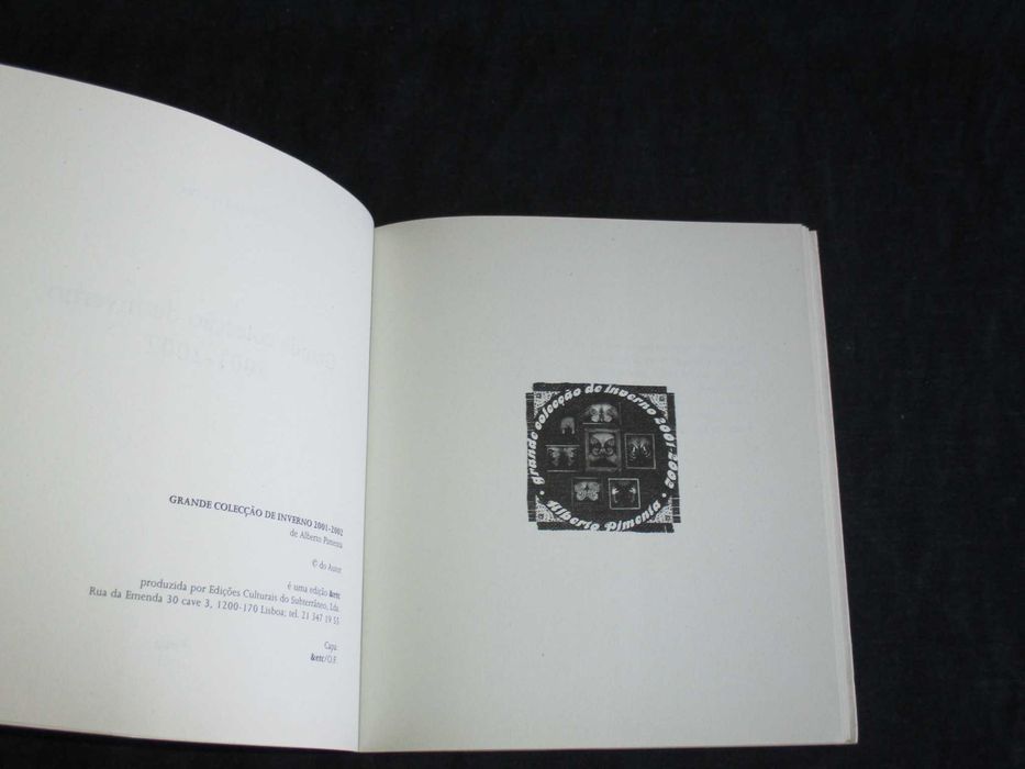 Livro Grande Colecção de Inverno 2001 a 2002 Alberto Pimenta