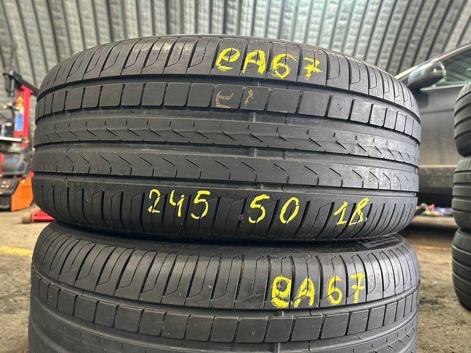 Шини б/у ЛІТО 245/50 R18 Pirelli Cinturato P7 75% пара R18 EA67-20