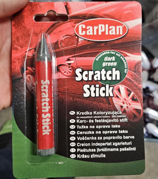 CarPlan Kredka Pisak na rysy do rys do lakieru czerwony i zielony