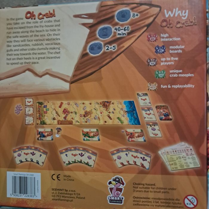 Oh Crab plus dodatek  gra planszowa