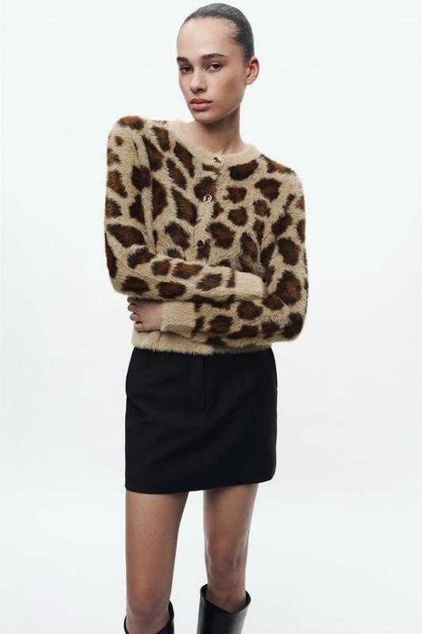 Супер пропозиція! ZARA Кардиган женский искусственный мех!NEW