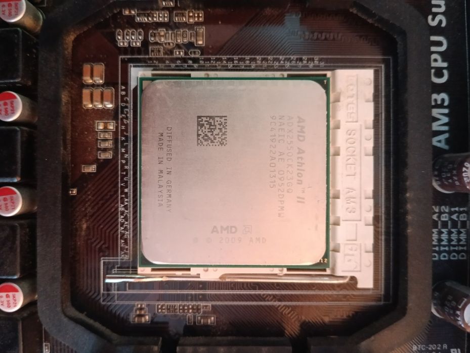 Комплект материнська плата ASUS AM3 socket+процессор