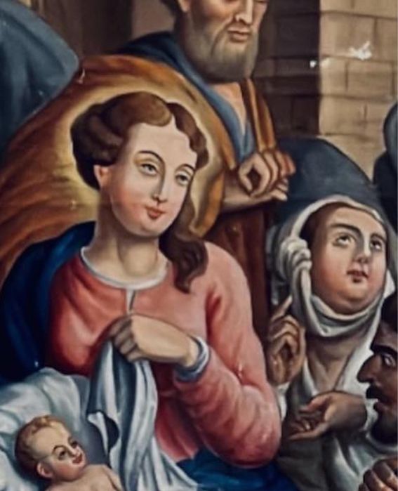 Pintura a óleo sobre tela séc XVIII/XIX DIM: 230cm