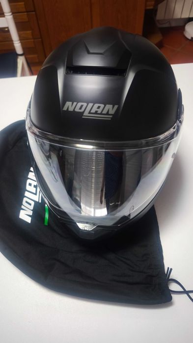 Capacete modular Nolan N90-3 classic preto mate