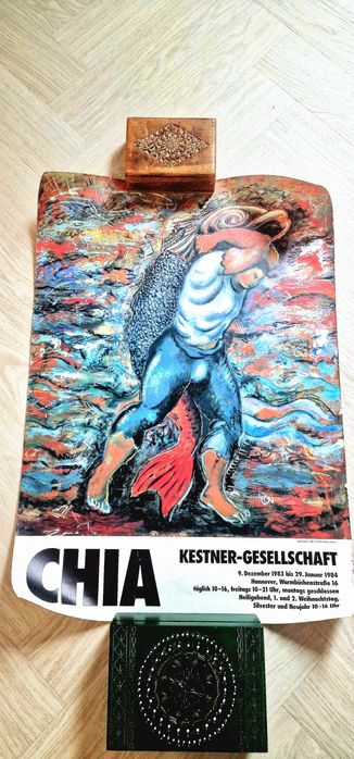 Plakat wystawowy Sandro Chia, możliwa zamiana