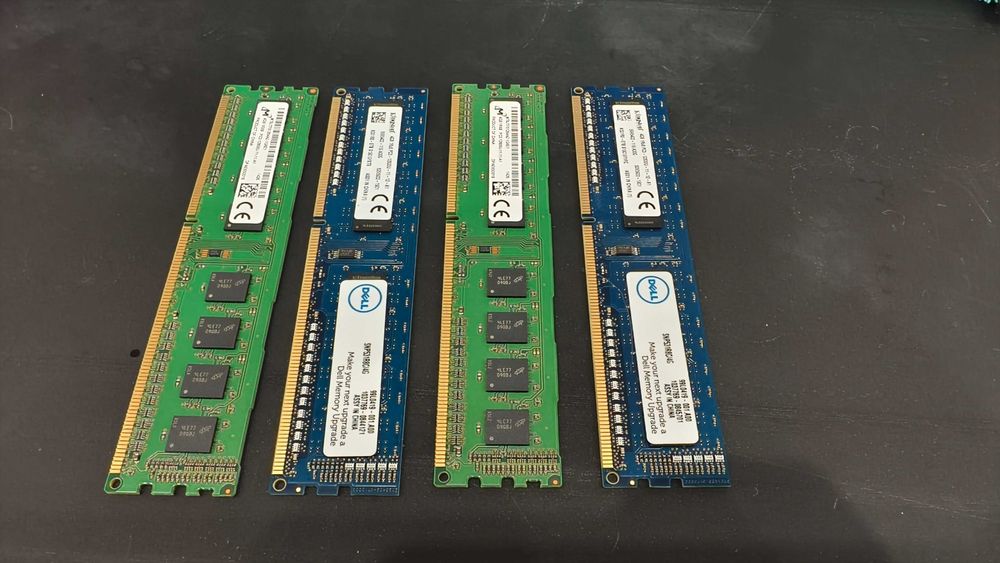 Kości RAM 16GB 4x4GB DDR3 PC3 12800U CL 11 DELL