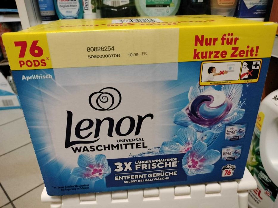Niemieckie kapsułki do prania Lenor 76 prań