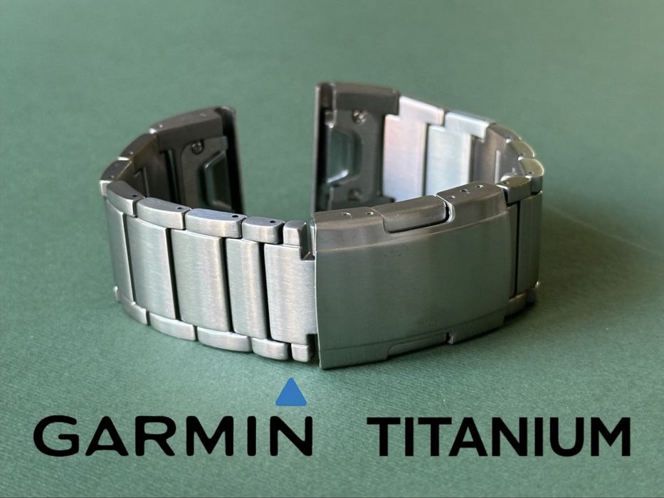 Титановий ремінець браслет Garmin  Fenix, Quatix, Descent Mk1, Tactix