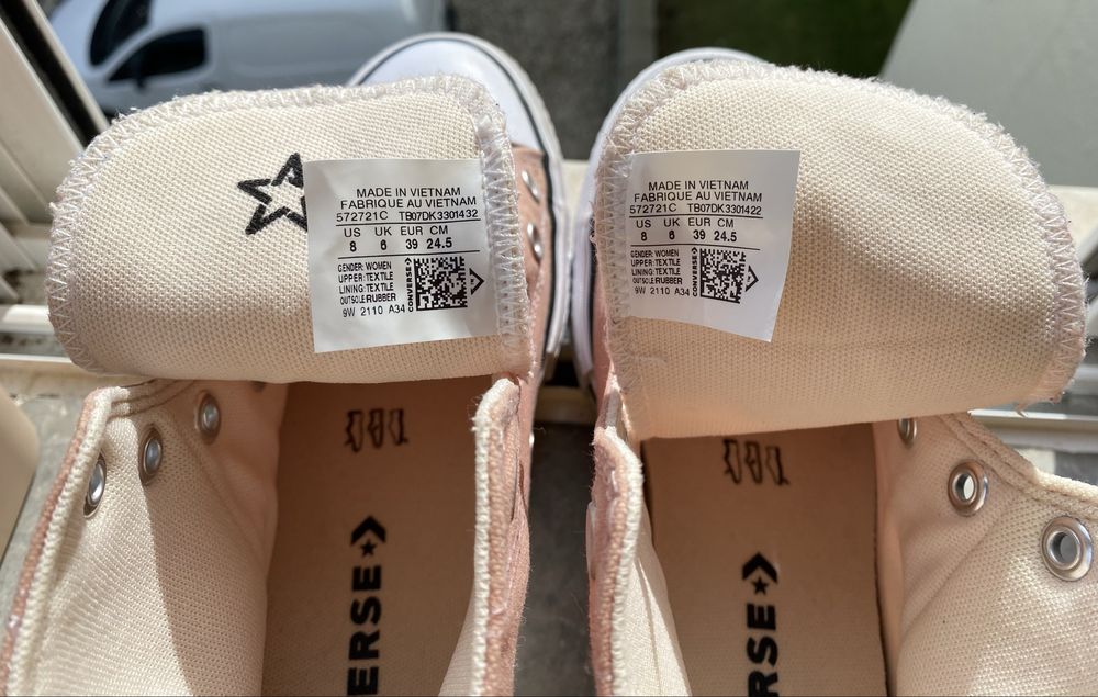 All Star originais n39 rosa clarinho