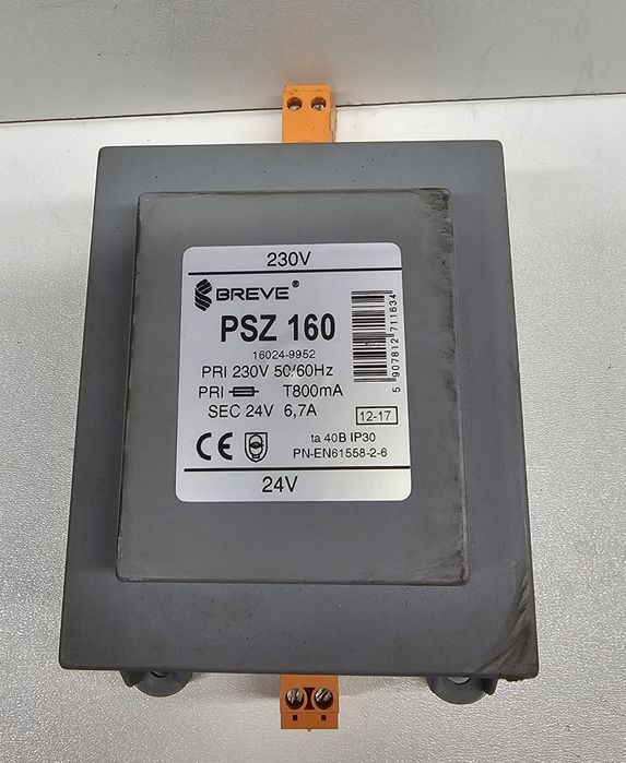 Transformator BREVE PSZ 160 230V  24V 6.7A