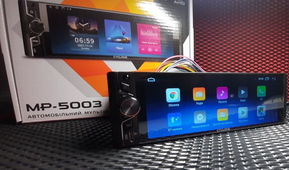 Автомагнітола Android Cyclone MP-5003 CarPlay/Android Auto 2/32