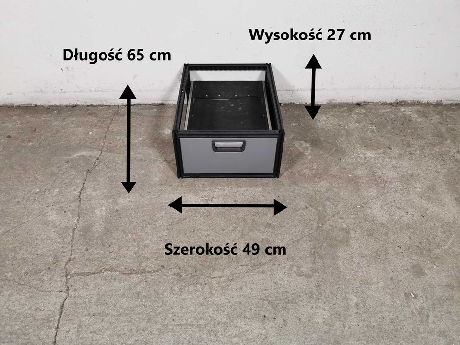 Szuflada dolna podłogowa do busa auta regał samochodowy serwisowy