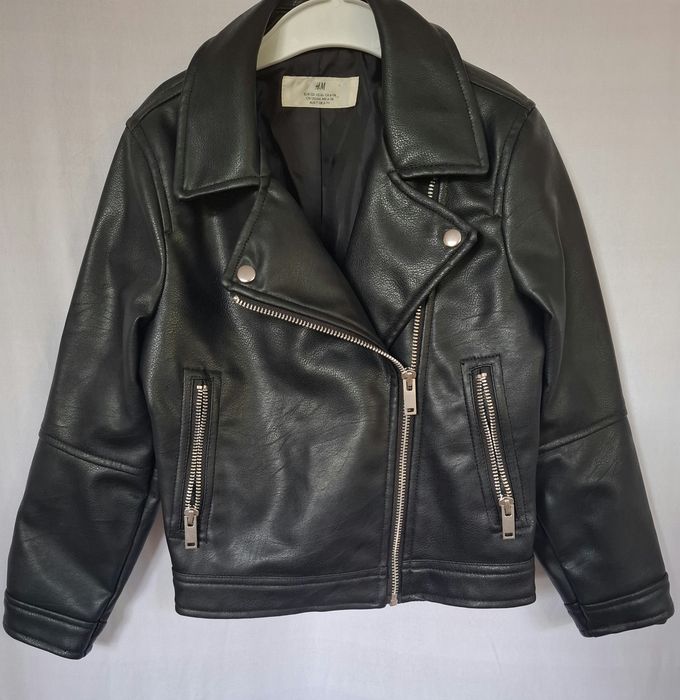 H&M śliczna czarna ramoneska r. 122