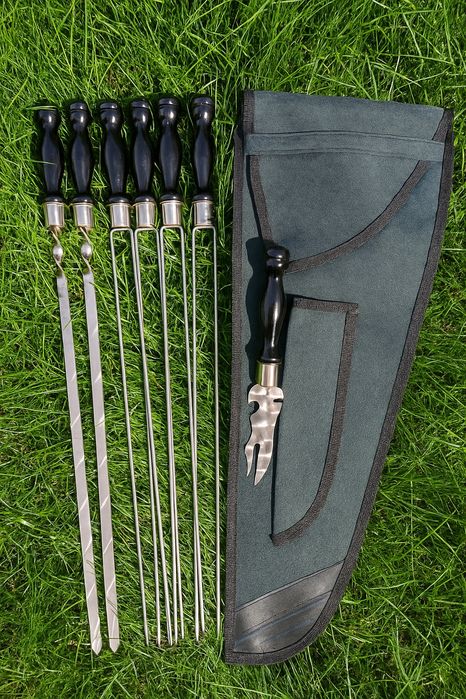 Набір шампурів у чохлі.  Преміум