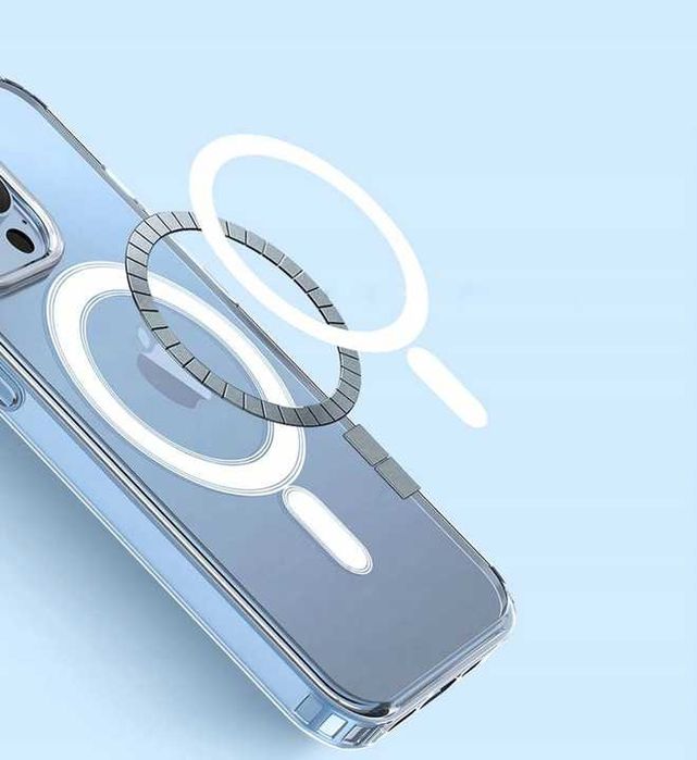 Etui do iPhone 15 MagSafe WZMACNIANE 360° Clear Case