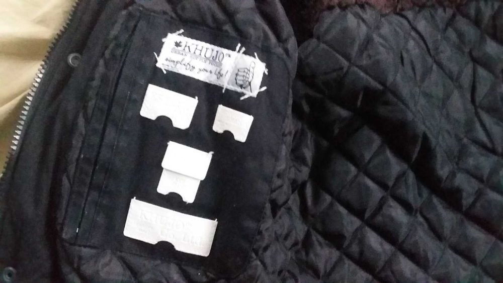 Куртка парка  підліткова,чоловіча-чорна-зима-KHUJO -S