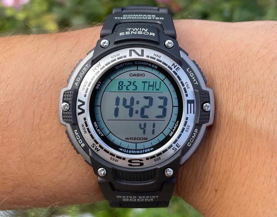 Годинник Casio SGW-100-1V новий оригінал компас термометр протрек