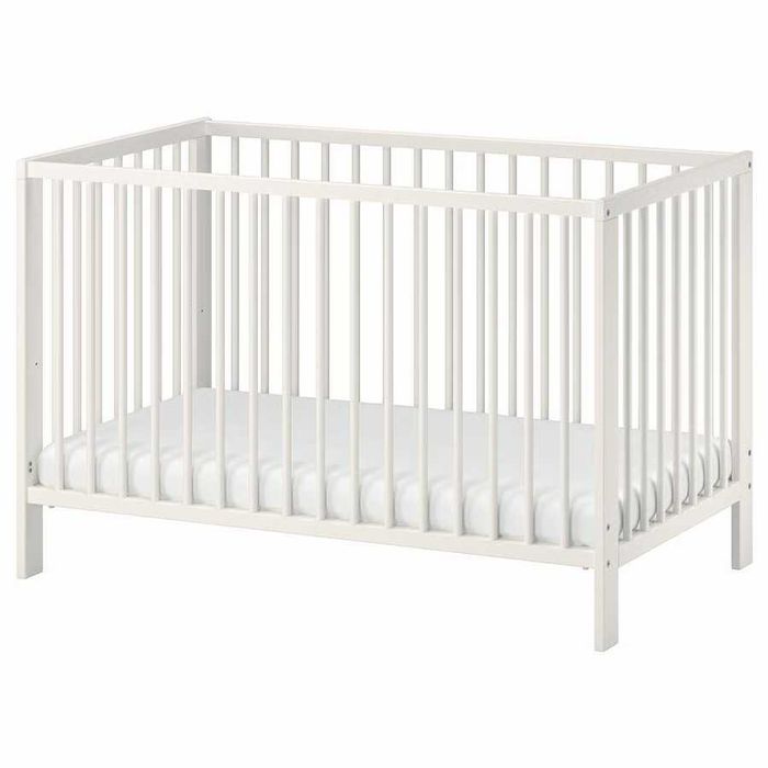Ikea GULLIVER Berço, branco, 60x120 cm com colchão