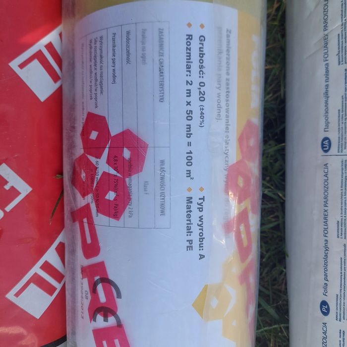 Folia paroizolacyjna 2m×50mb grubość 0.2