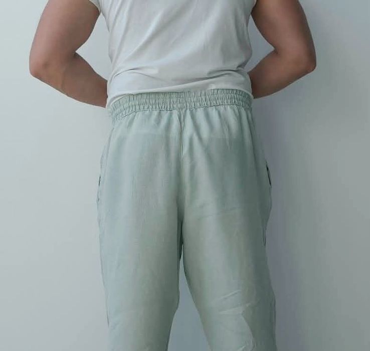 H&M premium spodnie 100%Lniane męskie M/L
