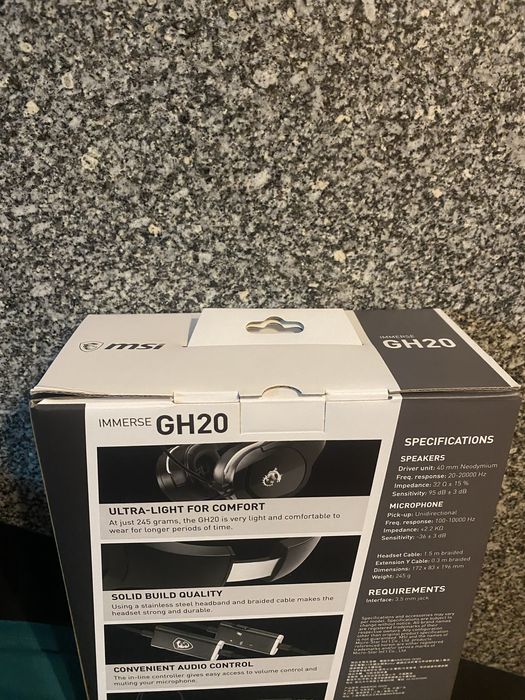 Headsets Msi Immerse GH20