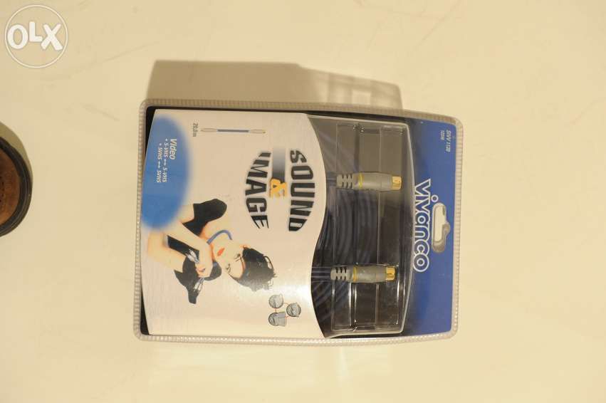 Cabos de vídeo, Svídeo, Svhs, Vivanco 10, 5, e 3 metros novos