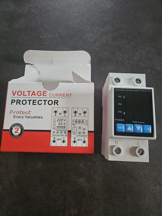 Реле напряжения  EARU, TOMZN, VOLTAGE WI-FI 40 А, 63A