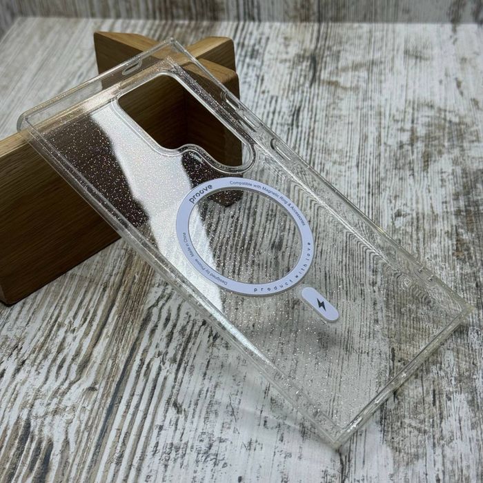 Чохол Proove MagSafe на Samsung S25 Ultra/ S24 Ultra. Чехол блёстки
