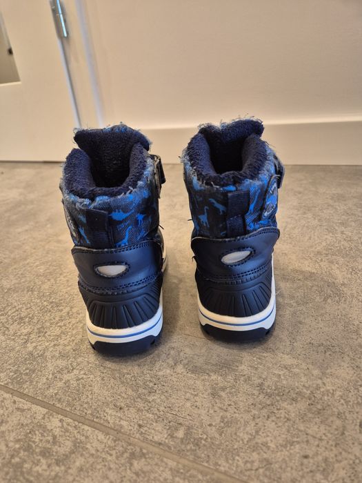 Śniegowce chłopiec Cleve 26 dinozaur kozaki granatowe