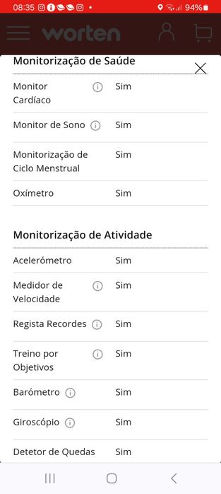 Relógio Samsung Galaxy watch6 classico