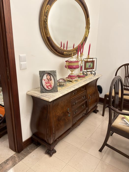 Comoda de sala com marmore