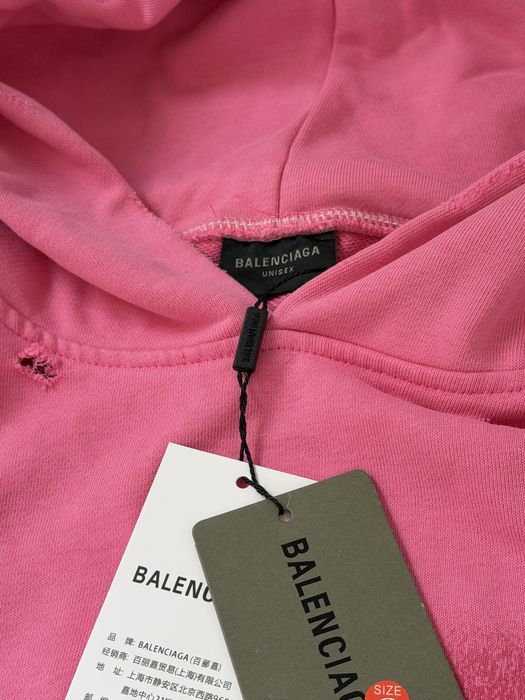 Bluza Balenciaga Paris Moon Hoodie pink