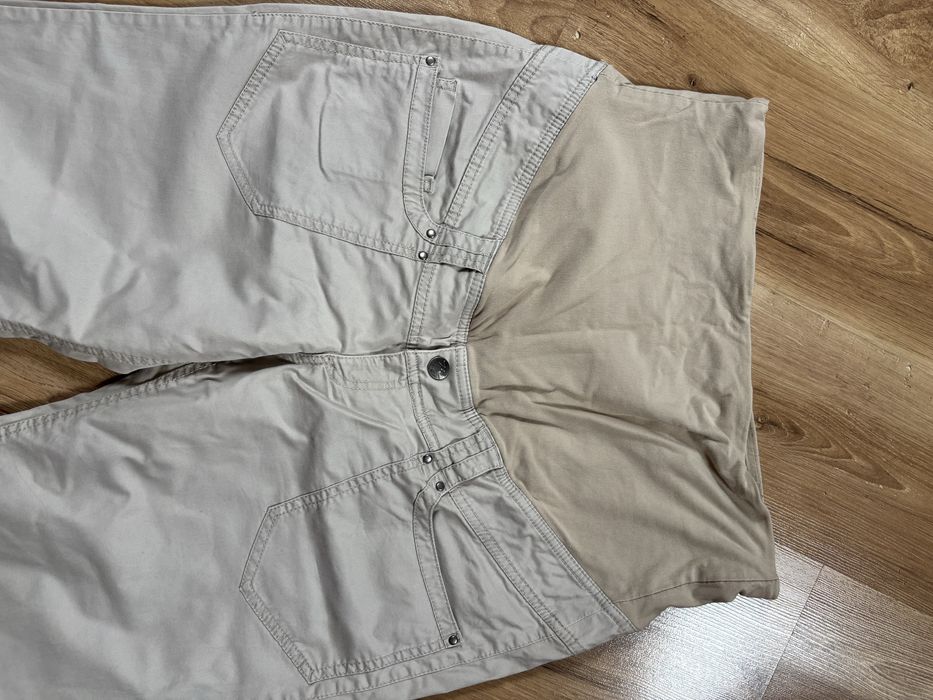 Beżowe spodnie ciążowe H&M rozmiar 48