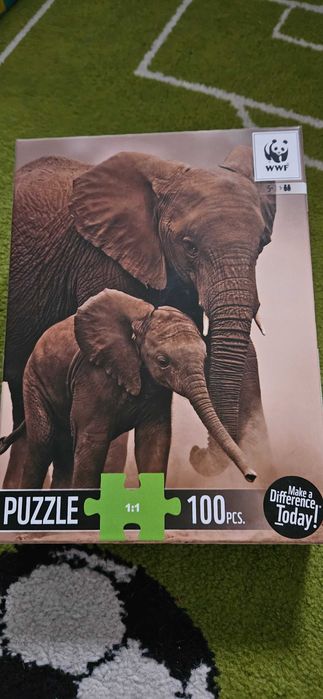Piękne nowe puzzle Słonie