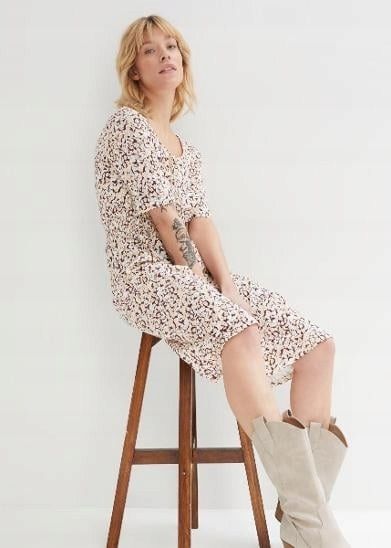 B.P.C dżersejowa sukienka w kwiaty ^44/46