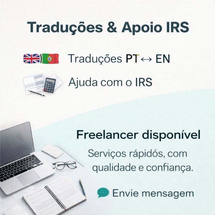 Traduções Português ↔ Inglês | Apoio no IRS