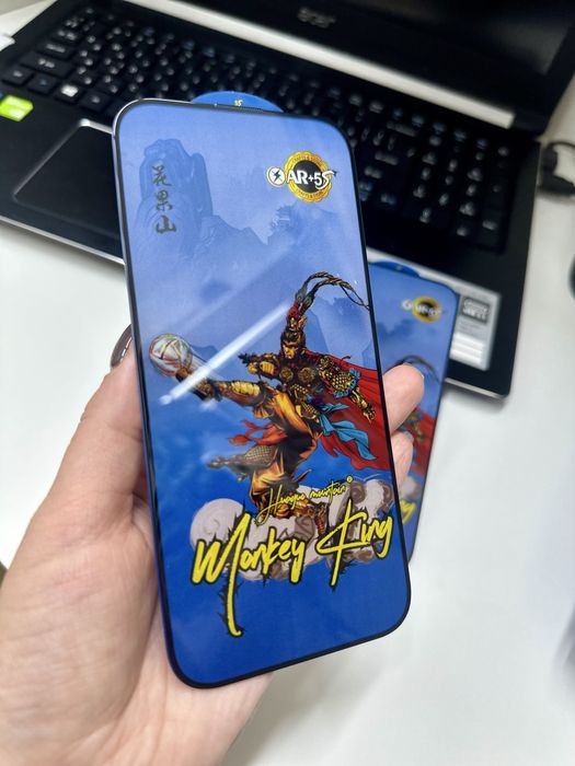 Захисне скло на айфон iphone преміум Monkey King ESD+ 5S Glass