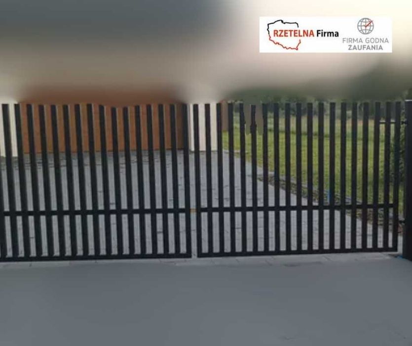 Brama wjazdowa grzebieniowa przesuwna/ dwuskrzydłowa ogrodzenie G-4