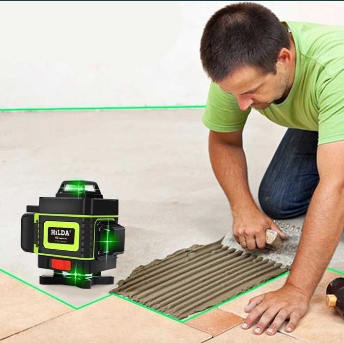 Poziomnica laserowa, zielony laser. Laser Hilda 16 liniowa Promocja