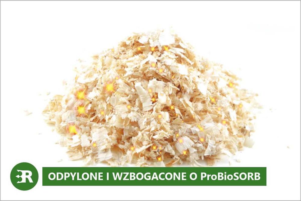 Trociny ProBioBED Plus - wsparcie dla zdrowia drobiu (250 l, 6,5kg)