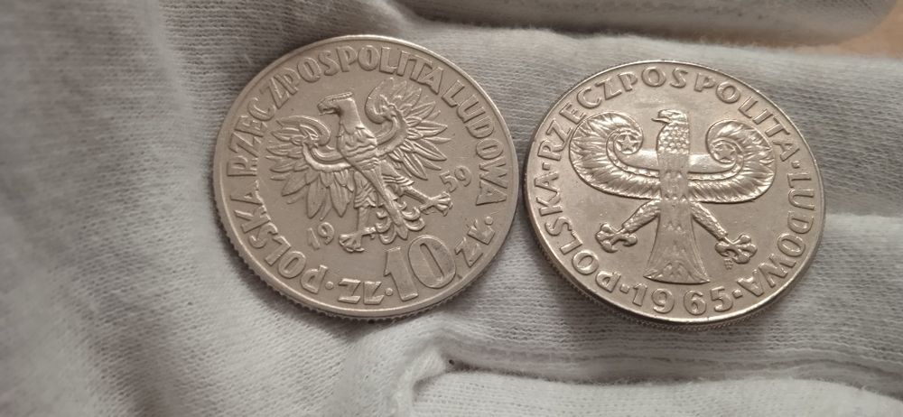 PRL rolka 10+20gr 1981r, 10zł kolumna 1965r,20gr 1949r