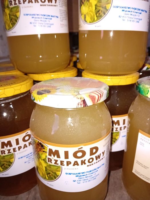 Miod rzepakowy wielokwiatowy