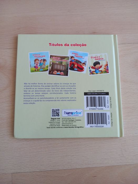 Livro "O Leo e a ganância"