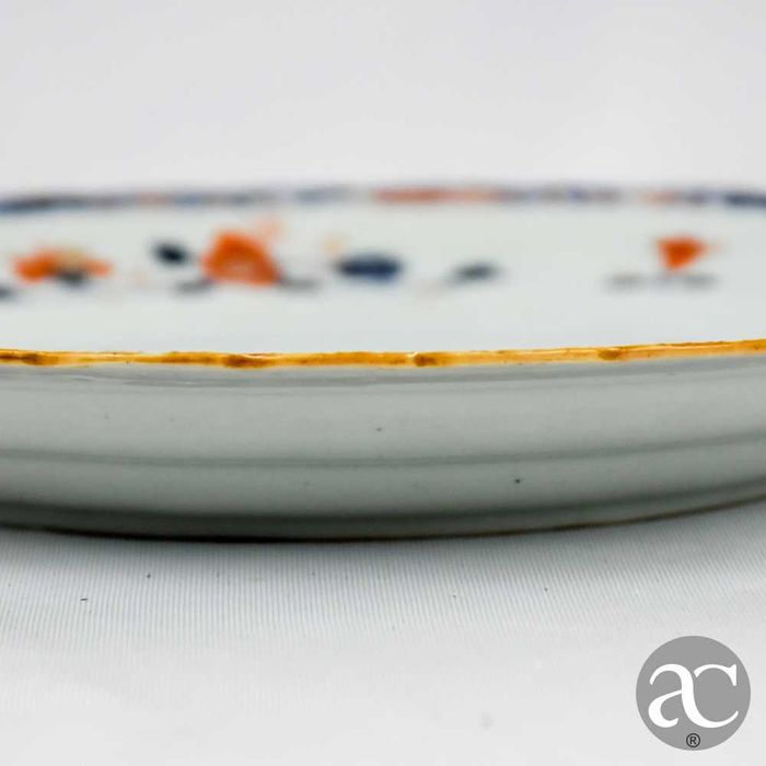 Prato porcelana China, Imari, Dinastia Qing, Kangxi séc. XVII / XVIII