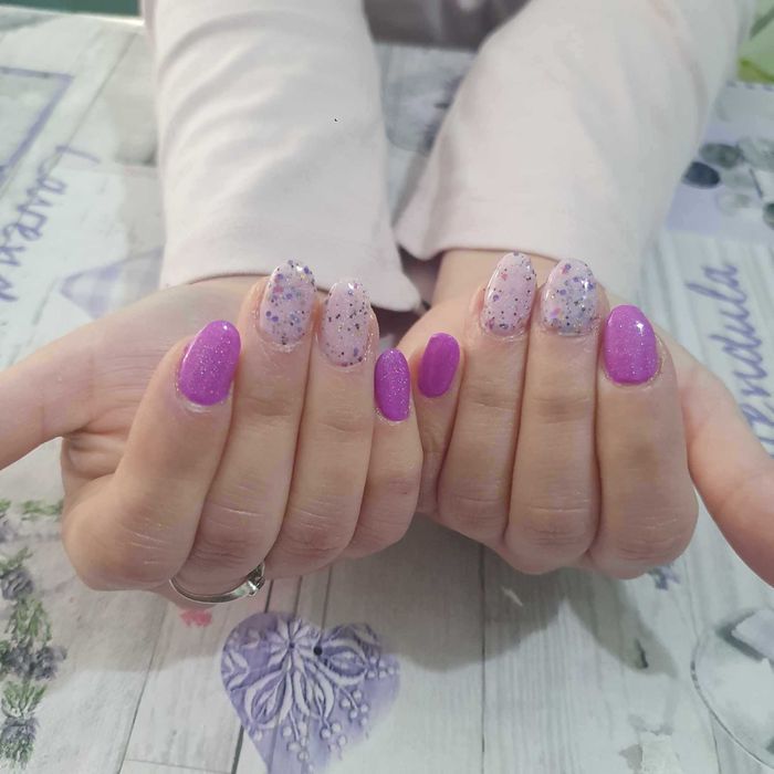 manicure , pedicure hybrydowy, tytanowy