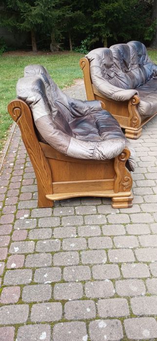 Kanapy skórzane debowe