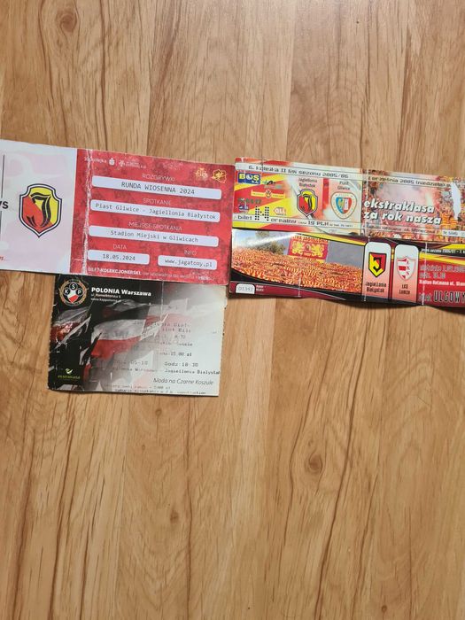 Bilety kolekcjonerskie Jagiellonia Białystok 2005