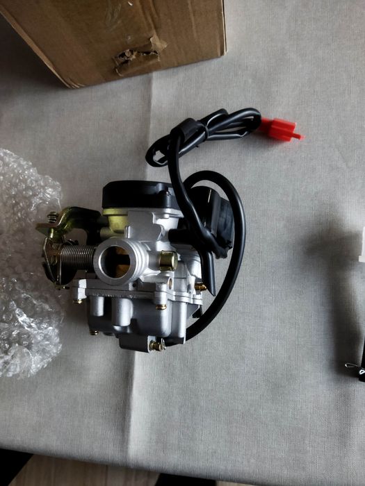 Carburador scooter acelera 50cc 125cc gy6,sym,chinesa+ tampa motor TDI