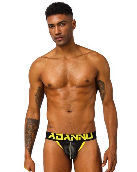 Jockstrap Siateczkowa Męska Bielizna dla Sportowców ADANNU - XL